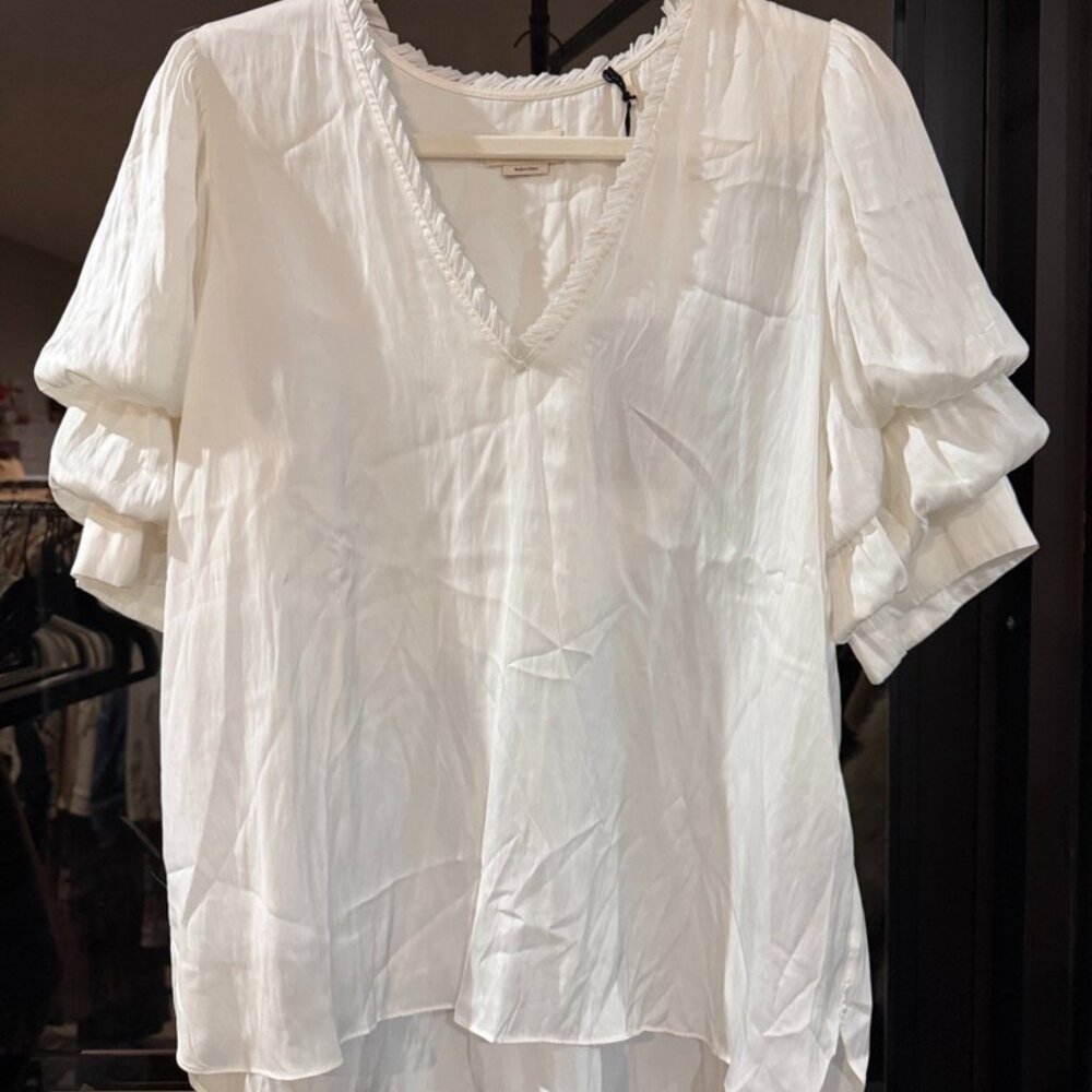 NWT ZADIG & VOLTAIRE TASTE SATIN BLOUSE | LARGE - Picture 7 of 10